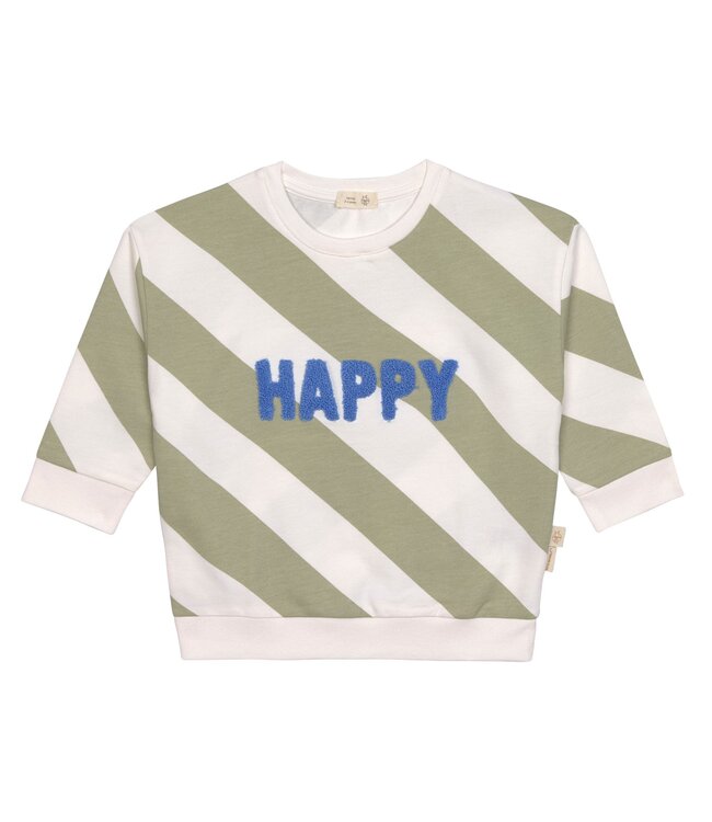 Lassig - Kids sweaterHAPPY milky/light khaki