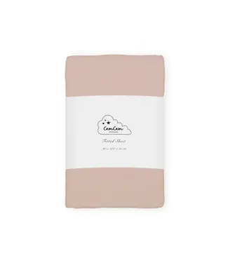 Cam Cam Cam Cam Copenhagen - Fitted sheet 90 x 200 Dusty rose