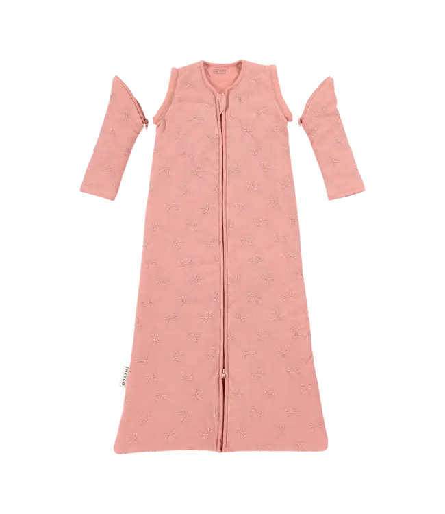 Meyco - Studio Slaapzak met afritsbare mouwen Bow  Rose