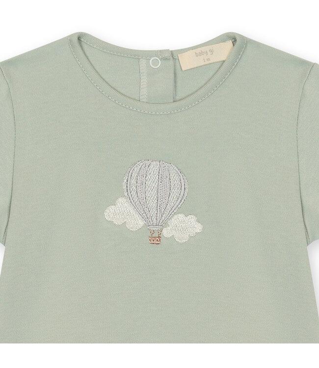 Baby Gi - Set of 2 pyjama Air balloon mint
