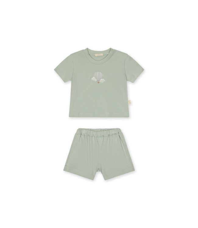 Baby Gi - Set of 2 pyjama Air balloon mint