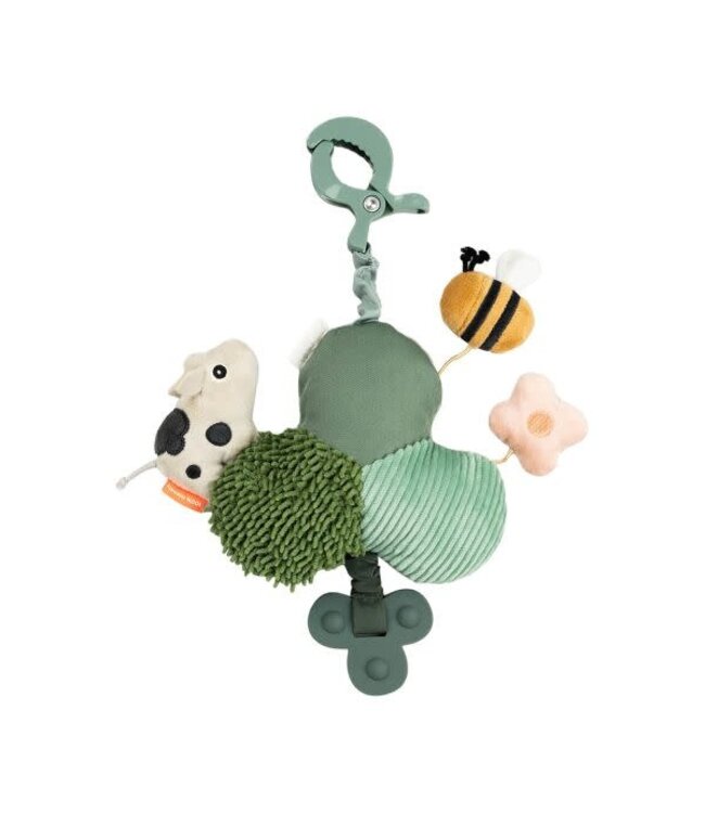 Done by Deer - Tiny farm green Activty mirror with clip