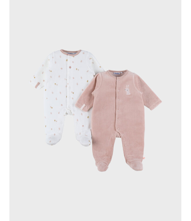 Noukies - Set van 2 Pyjamas Fluweel Autumn Forest