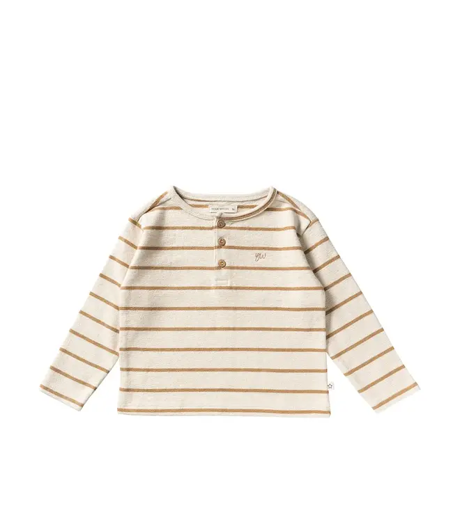 Your wishes - Stripe Terry Relaxed granddad longsleeve