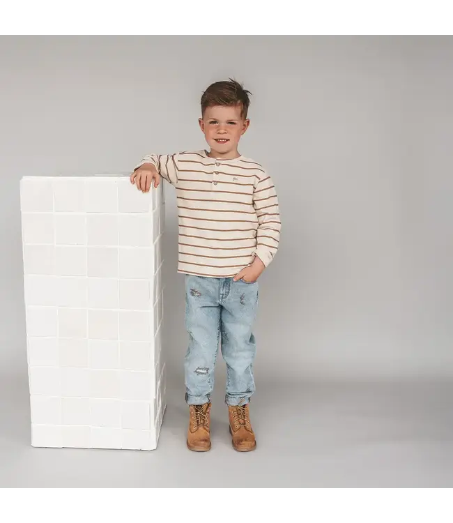 Your wishes - Stripe Terry Relaxed granddad longsleeve