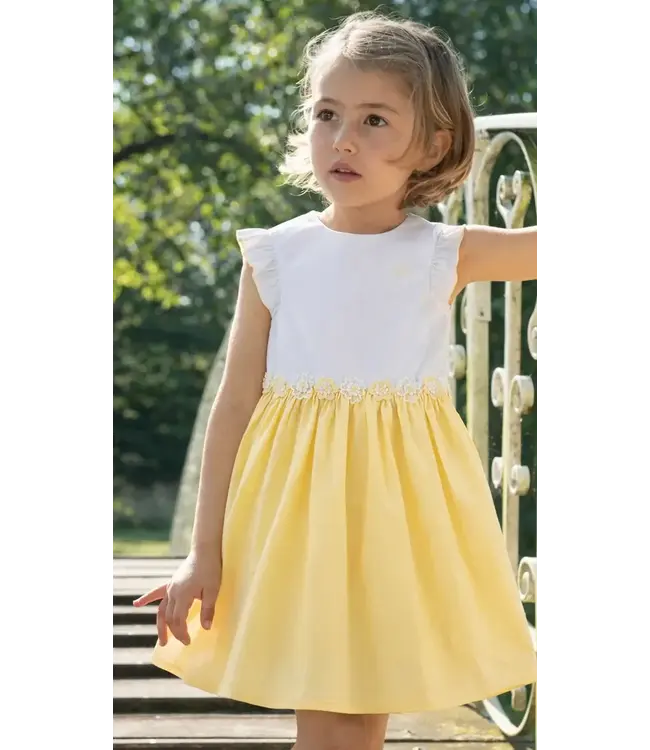 Natini - Dress Jade white/yellow