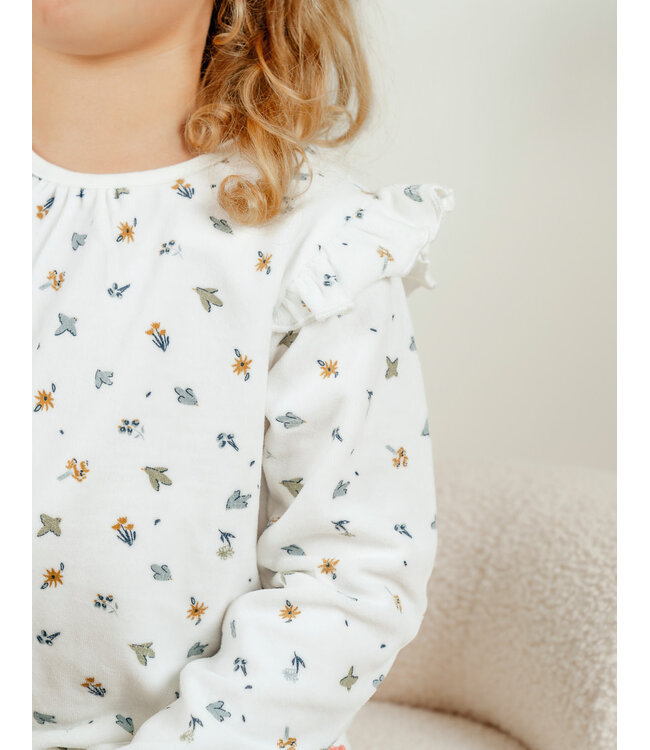 Noukies - Pyjama 2-delige set AOP lovely bird