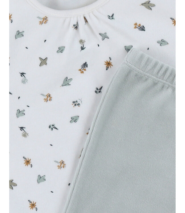 Noukies - Pyjama 2-delige set AOP lovely bird