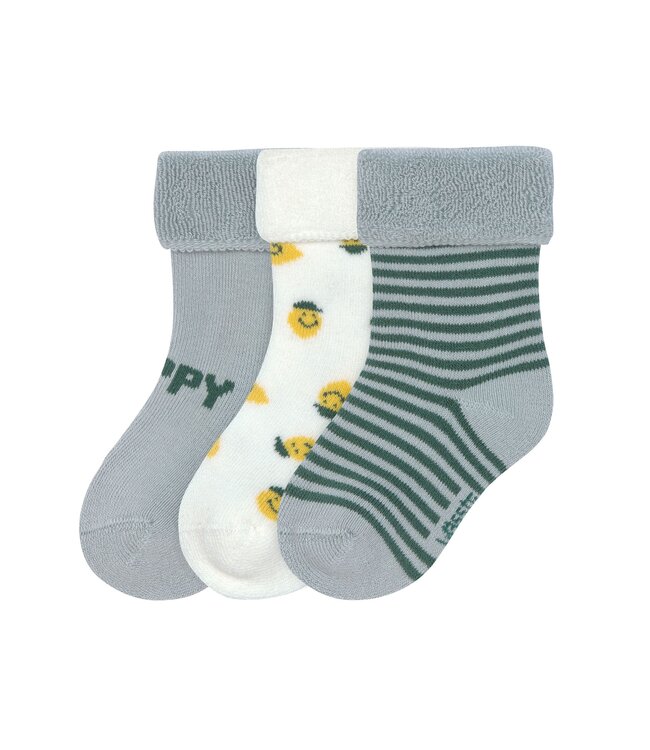 Lassig - Terry socks Lemon light blue