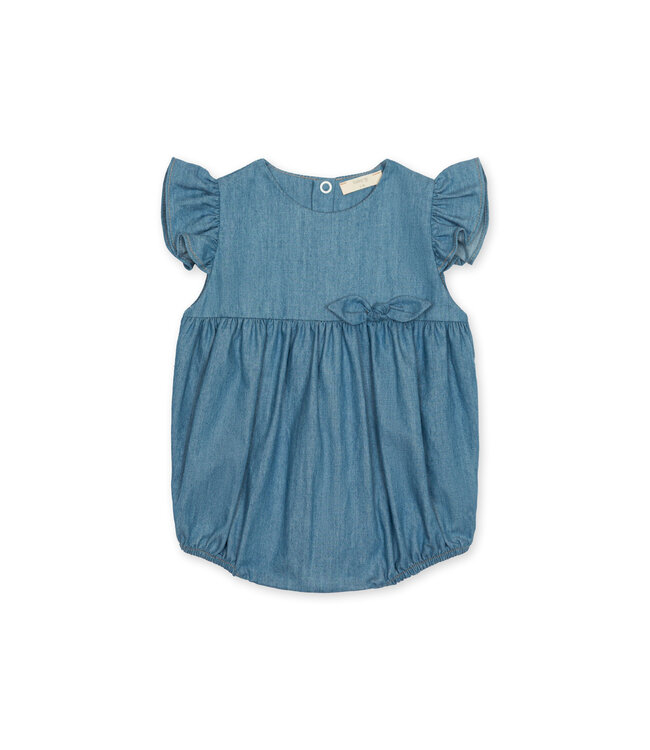 Baby Gi Baby Gi - Jeans romper with bow