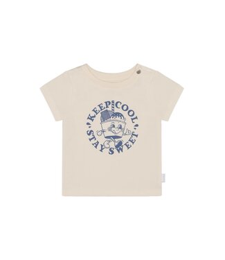 Noppies Noppies - t-shirt - backprint - egret