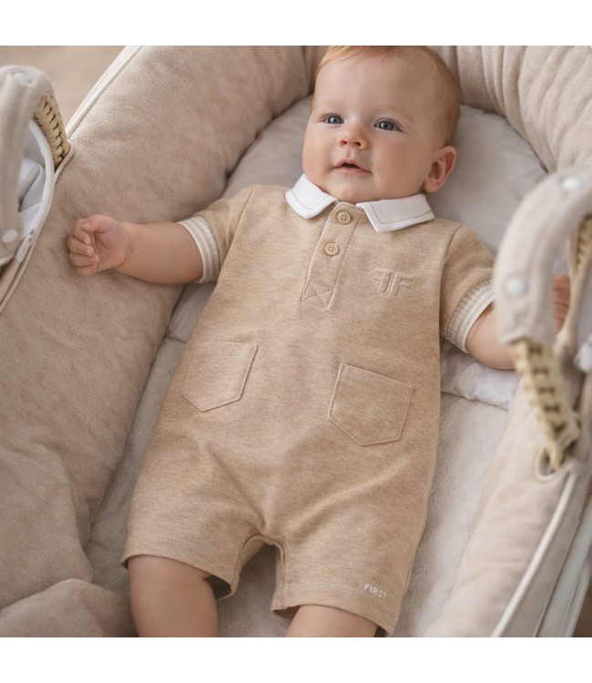 My First Collection - Combi short Sand-White