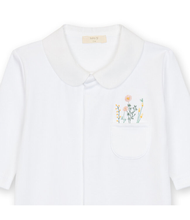 Baby Gi - Babygrow  Flower detail
