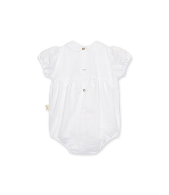 Baby Gi - Romper linnen Flower detail