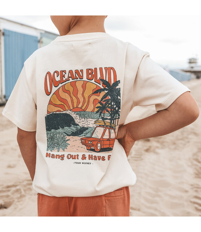 Your Wishes - Oversized tee white swan