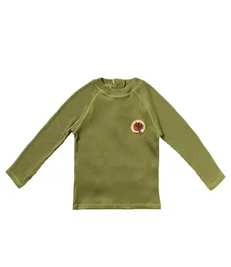 Salted stories Salted stories - Solid rib swim long sleeve Iguana