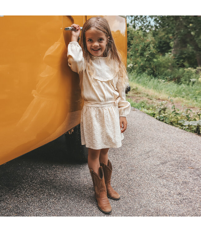 Your Wishes - Broderie wrap skort white swan 92