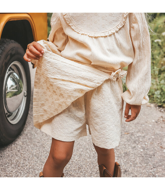 Your Wishes - Broderie wrap skort white swan 92