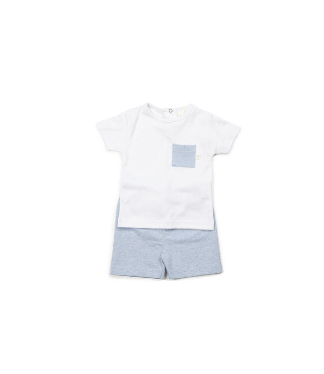Living Nature - Pyjama 2-delig  César – blauw