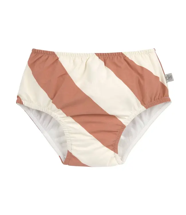 Lassig - LSF Swim Diaper Stripes clay/sea salt