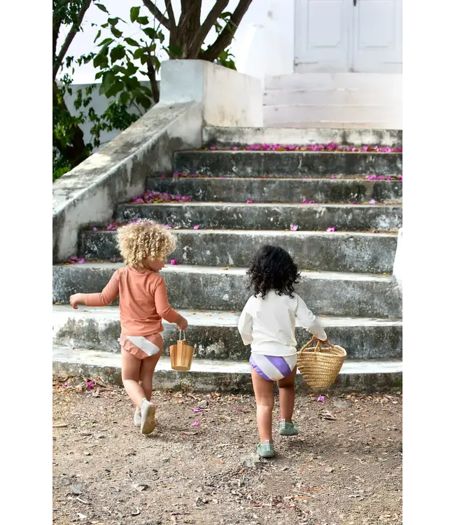 Lassig - LSF Swim Diaper Stripes clay/sea salt