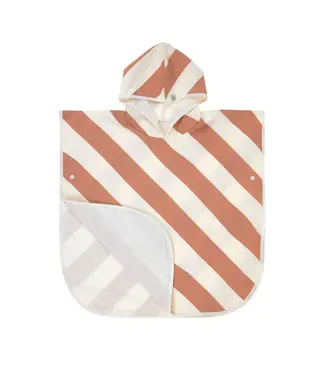 Lassig Lassig - LSF Beach poncho Stripes clay