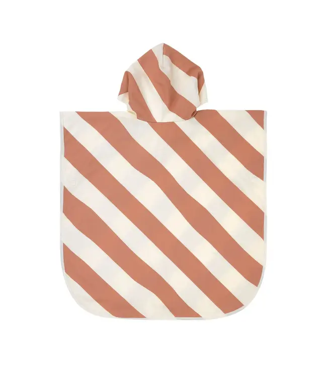 Lassig - LSF Beach poncho Stripes clay