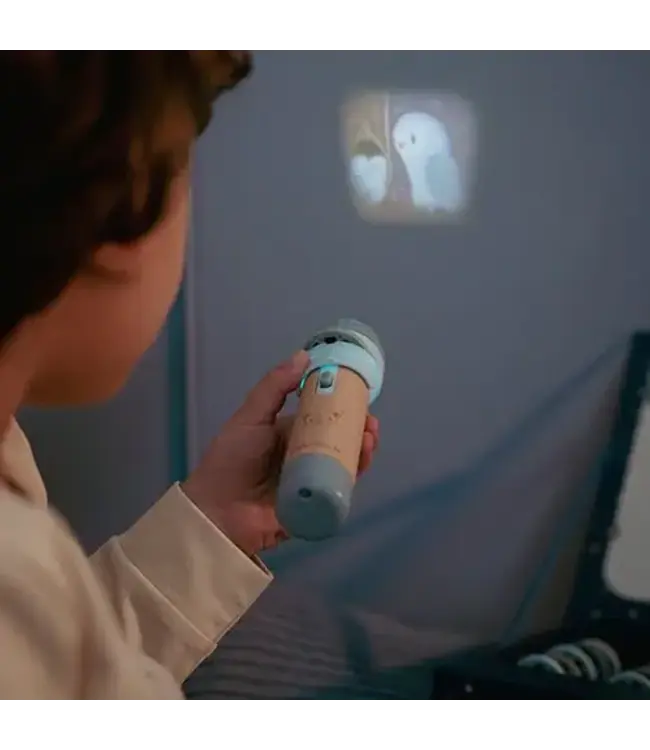 Little Dutch - Verhalen projector zaklamp - Blauw