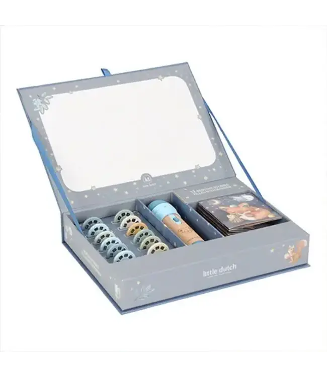 Little Dutch - Verhalen projector zaklamp - Blauw