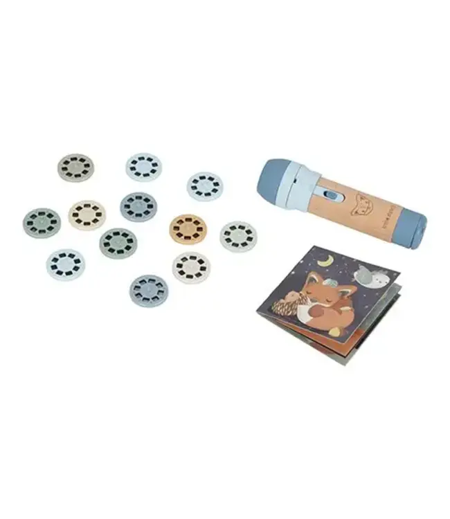 Little Dutch - Verhalen projector zaklamp - Blauw