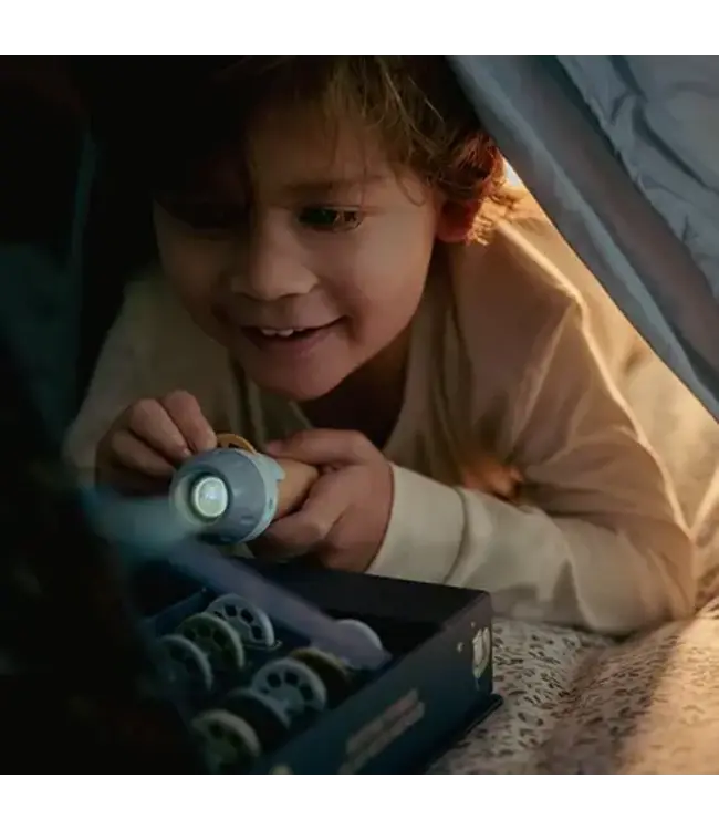 Little Dutch - Verhalen projector zaklamp - Blauw