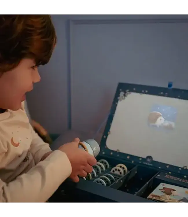 Little Dutch - Verhalen projector zaklamp - Blauw