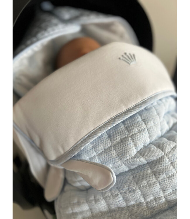 My First Collection - Angels nest for car seat Melbourne linnen Celeste