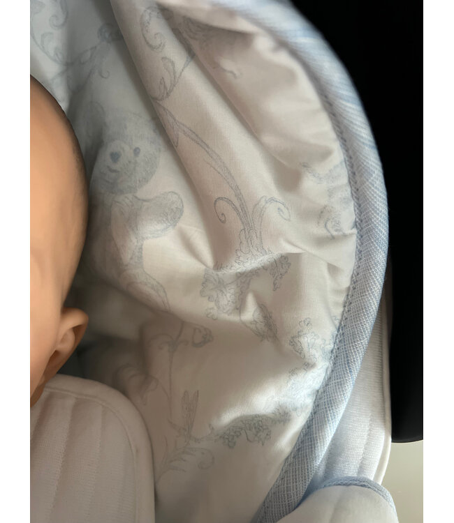 My First Collection - Angels nest for car seat Melbourne linnen Celeste