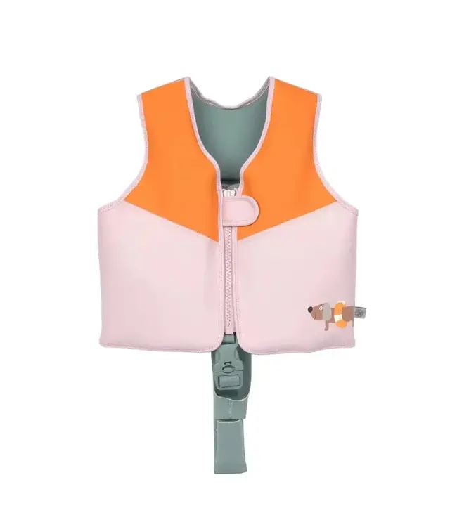Lassig Lassig - LSF Swim Vest Pale pink/orange 92/98