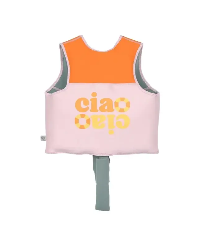 Lassig - LSF Swim Vest Pale pink/orange 92/98
