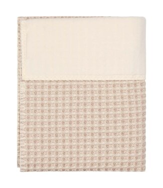 Koeka Koeka - Wiegdeken Cotton Fleece Wafel Amsterdam crumble