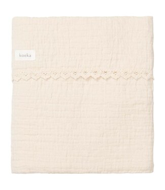 Koeka Koeka -  Wiegdeken Elba lace Natural