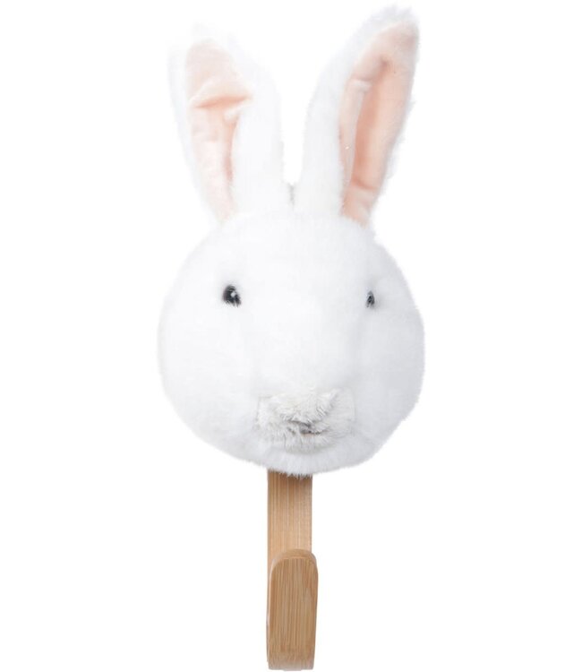 Wild and Soft - Coat hanger bunny white