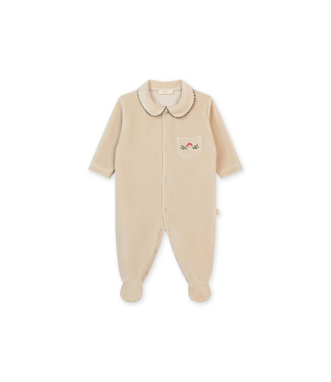 Baby Gi - Toadstool footie front buttons with pockets