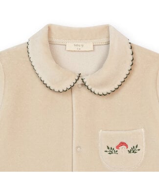 Baby Gi Baby Gi - Toadstool footie front buttons with pockets