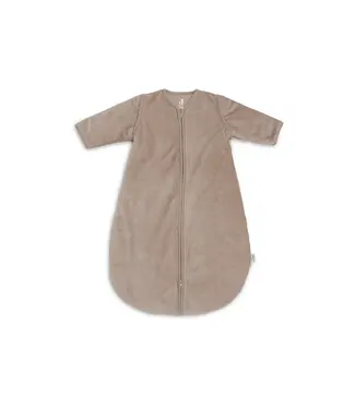 Jollein Jollein - Slaapzak met afritsbare mouw rond Rib Milky Coffee