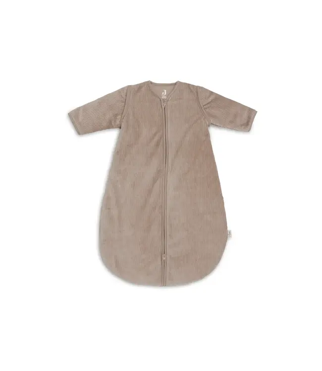 Jollein - Slaapzak met afritsbare mouw rond Rib Milky Coffee