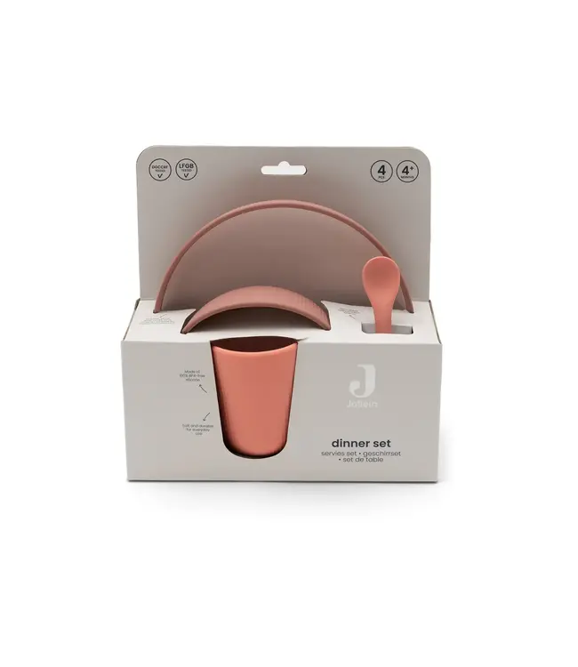 Jollein - Kinderserviesset 4-delig Blush