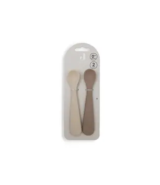 Jollein Jollein - Siliconen lepeltje 2-pack Natural