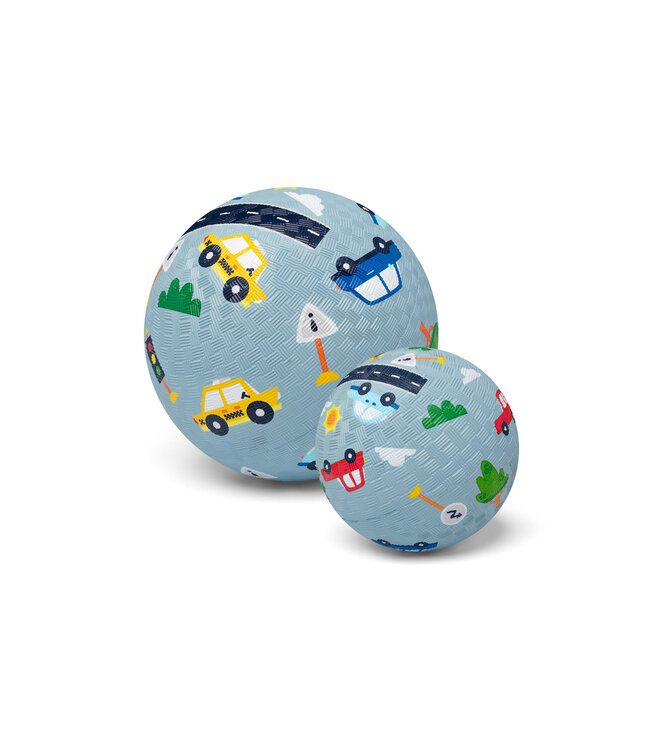 Little L Soft Toys - Rubber bal – Auto's – 13 cm
