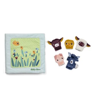 Lilliputiens Lilliputiens - Vingerpoppenboek baby boerderijdieren