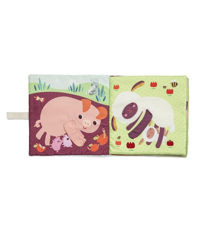 Lilliputiens - Vingerpoppenboek baby boerderijdieren