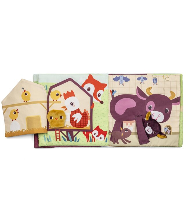 Lilliputiens - Vingerpoppenboek baby boerderijdieren