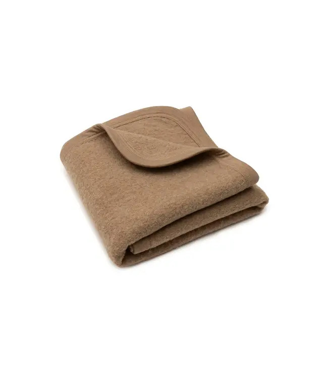 Jollein - Deken - Merino Wol Felted Dark hazel 75*100